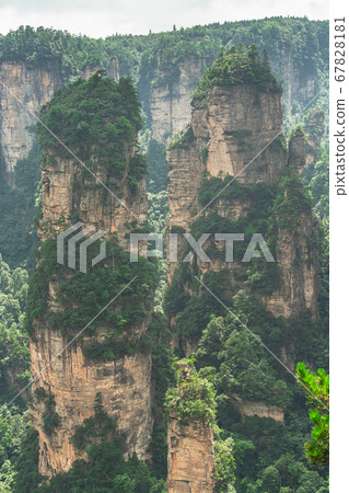 Stunning Mountain formations in Zhangjiajie Stunning Mountain formations in Zhangjiajie 67828181