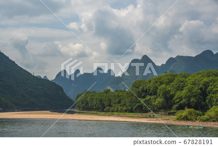 Panorama of Li River in China 67828191
