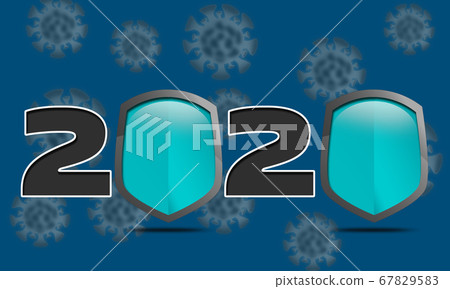 Coronavirus epidemic 2020 with shields Coronavirus epidemic 2020 with shields 67829583