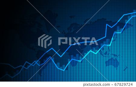 Graph chart of stock market investment trading Graph chart of stock market investment trading 67829724