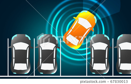 Automatically parks in the Parking lot with Automatically parks in the Parking lot with 67830013