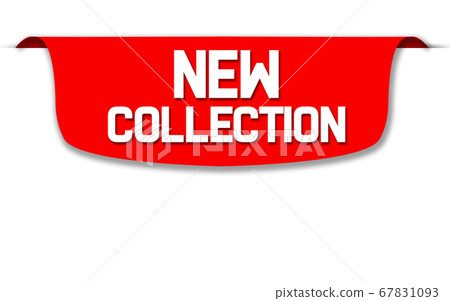 New collection tag isolated on white 67831093