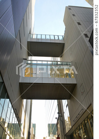 Ginza building passage corridor scenery Ginza building passage corridor scenery 67832352