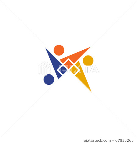 Community and team work logo design vector 67833263