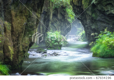Tarumae Garo with the morning mist Tarumae Garo with the morning mist 67834196