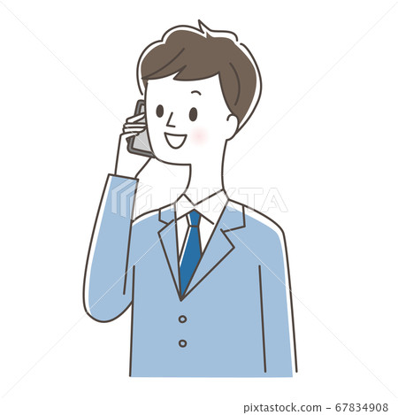 一個跟智能手機說話的人 67834908