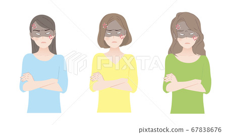 Angry female expression Angry female expression 67838676