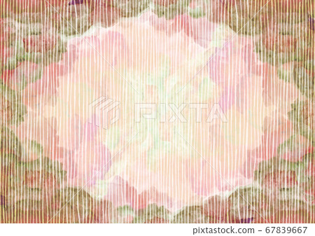 Watercolor background material Japanese style Japanese retro sepia pink 67839667