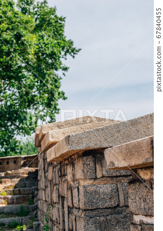 Naksan fortress wall road with green tree in Seoul, Korea Naksan fortress wall road with green tree in Seoul, Korea 67840455