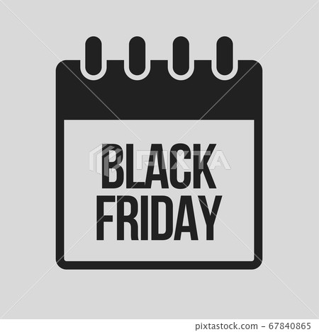Black friday - vector icon calendar day, sale Black friday - vector icon calendar day, sale 67840865