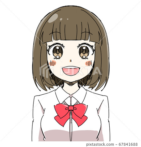 簡單的女生|女孩|前面|微笑2 67841688