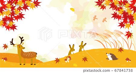 Autumn landscape background illustration 67841738