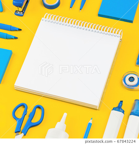 Assorted office and school white and blue 67843224