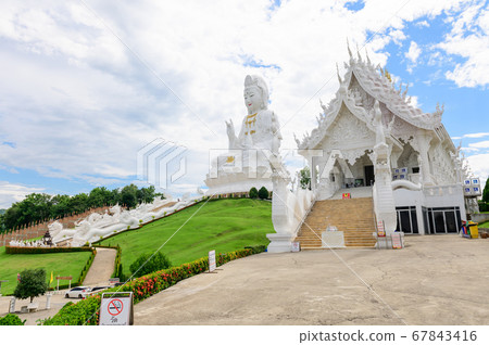 White giant Guanyin statue at Wat Huay Pla Kang 67843416