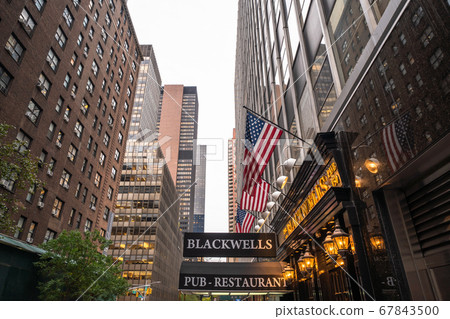 《New York》Manhattan Midtown business district 67843500