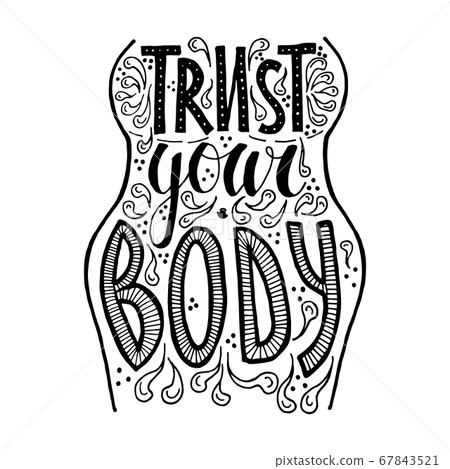 trust your body vector hand drawn lettering trust your body vector hand drawn lettering 67843521
