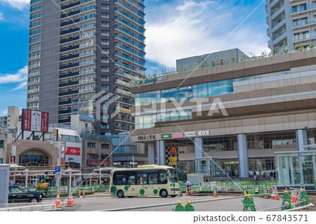 Station front view Kokubunji station 67843571