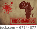 Coronavirus map Africa pandemic 67844877