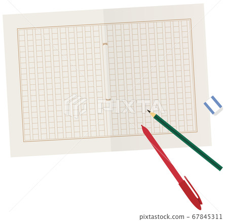 Document paper and pencil 67845311