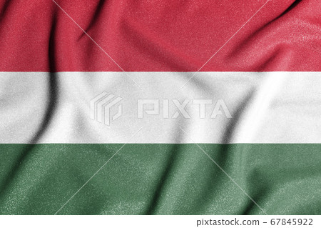 National flag of the Hungary. The main symbol of 67845922