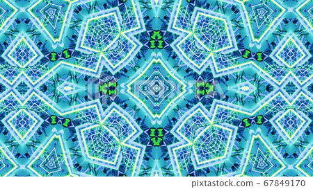 Soothing Blue-Green Light Polygonal Dimension 3d illustration background Soothing Blue-Green Light Polygonal Dimension 3d illustration background 67849170