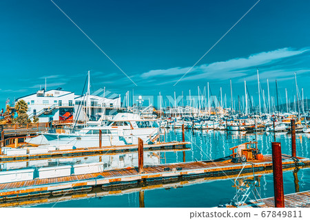 Yacht parking. Ocean Quay in the north of San Yacht parking. Ocean Quay in the north of San 67849811