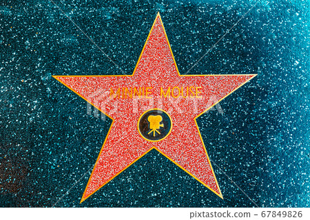 Hollywood Walk of Fame in Hollywood Boulevard. 67849826