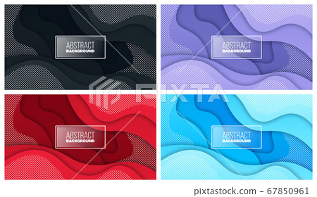 Colorful liquid and geometric background with fluid gradient shapes 67850961