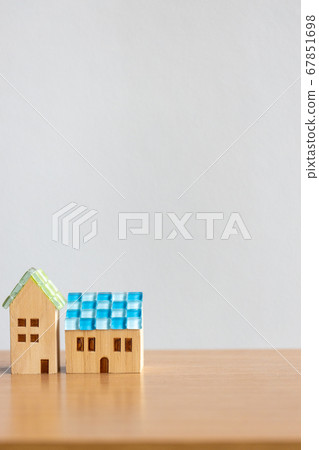 A small house with a mosaic glass roof A small house with a mosaic glass roof 67851698