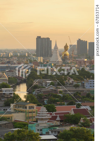 Aerial view of the Giant Golden Buddha in Wat 67853714