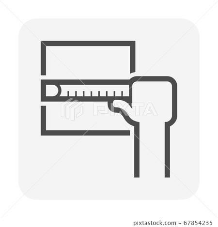 Tile floor installation and measurement vector Tile floor installation and measurement vector 67854235
