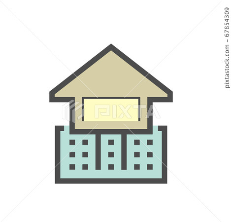 Geotechnical engineering and building vector icon Geotechnical engineering and building vector icon 67854309