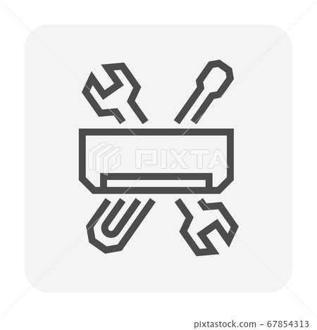 air conditioner service icon 67854313