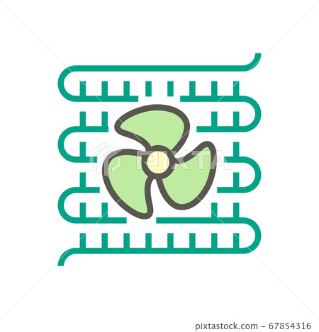 Air compressor and part vector icon design, 67854316