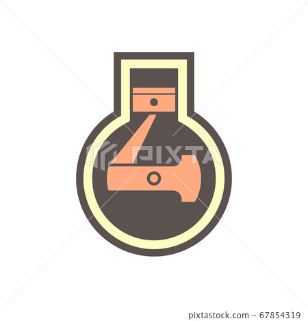 Air conditioner piston part vector icon design on Air conditioner piston part vector icon design on 67854319