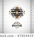 Vector colorful decorative element on native ethnic style 67854439