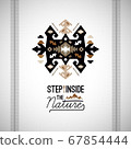Vector colorful decorative element on native ethnic style 67854444