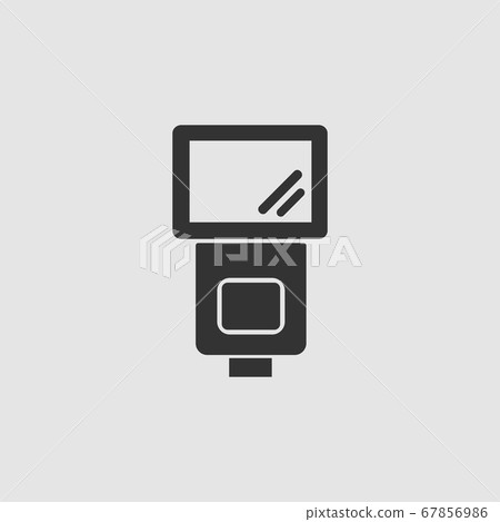 Flush bulb icon flat Flush bulb icon flat 67856986