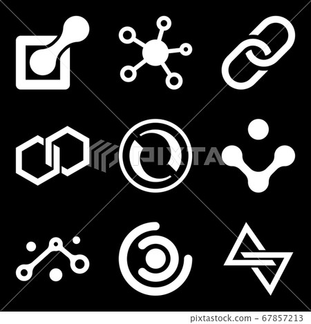 Connection icon, design element. Abstract logo Connection icon, design element. Abstract logo 67857213