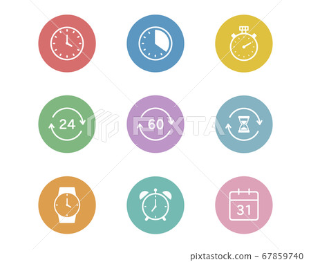 Set of simple clock icons/timer/stopwatch/time/alarm clock Set of simple clock icons/timer/stopwatch/time/alarm clock 67859740