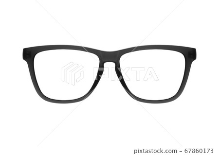 Eye glasses frame black isolated on white Eye glasses frame black isolated on white 67860173