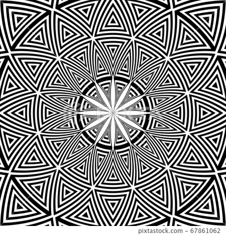 Abstract decorative circle pattern. Abstract decorative circle pattern. 67861062
