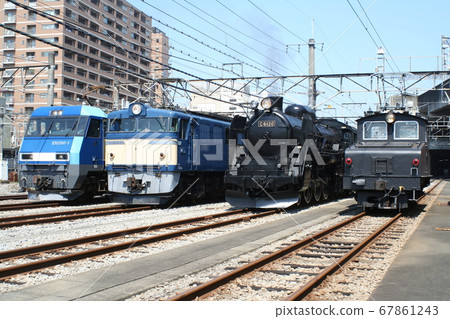 Lineup of c6120, EF6019, EH200, and Joshin Electric Railway Deki Takasaki Engine District Gunma Prefecture 67861243