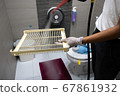 Pandemic series: Disinfect exhaust fan cover with hot steam 67861932