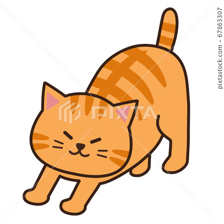 Illustration of a growing cat cat 67863307