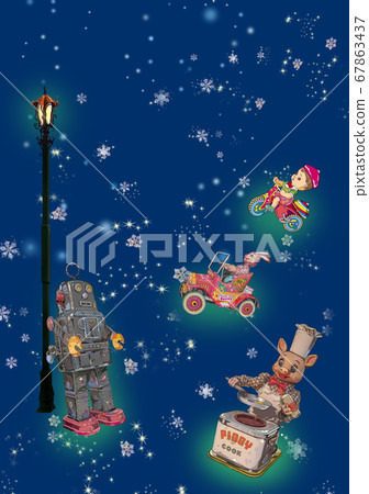 錫機器人玩具圖 67863437