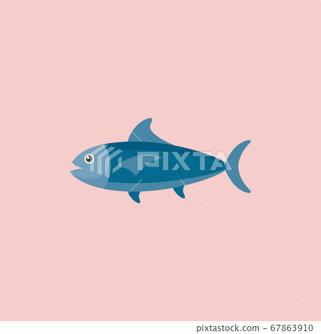 Tuna ocean fish vector icon 67863910