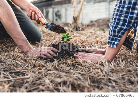 Environment earth day, Hands of two man helping Environment earth day, Hands of two man helping 67866463