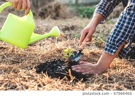 Environment earth day, Hands of two man helping Environment earth day, Hands of two man helping 67866468
