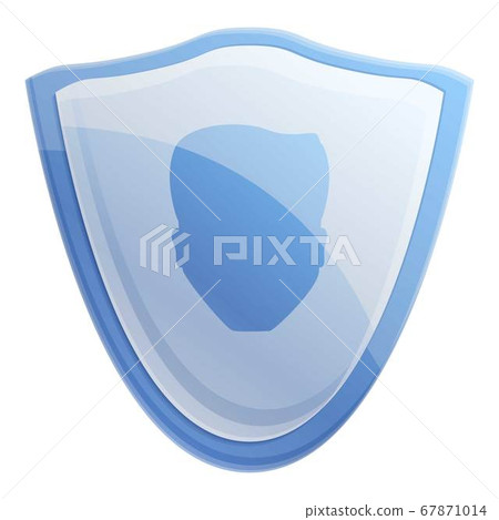 Protected personal information icon, cartoon style 67871014